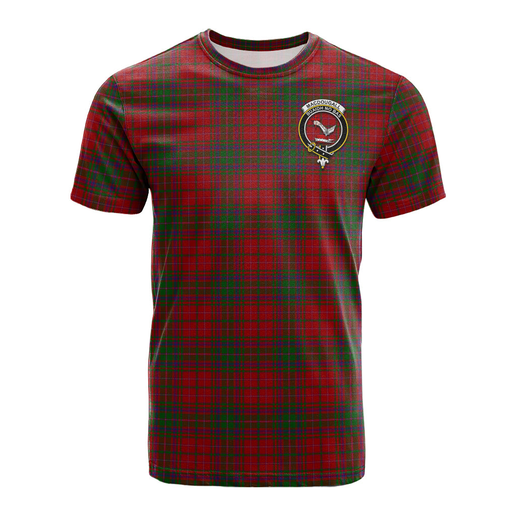 MacDougall (McDougall) Tartan T-Shirt with Family Crest - Tartan Vibes Clothing