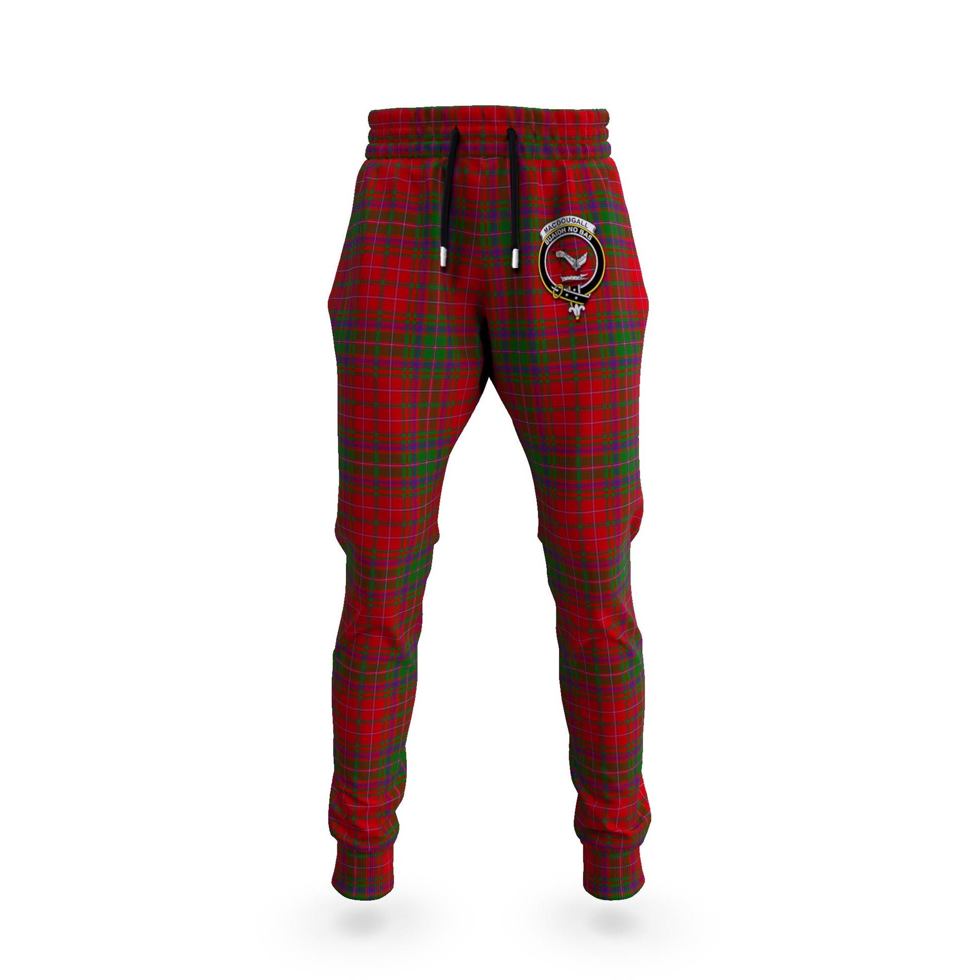 MacDougall (McDougall) Tartan Joggers Pants with Family Crest 5XL - Tartan Vibes Clothing