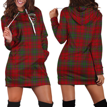 MacDougall (McDougall) Tartan Hoodie Dress with Family Crest