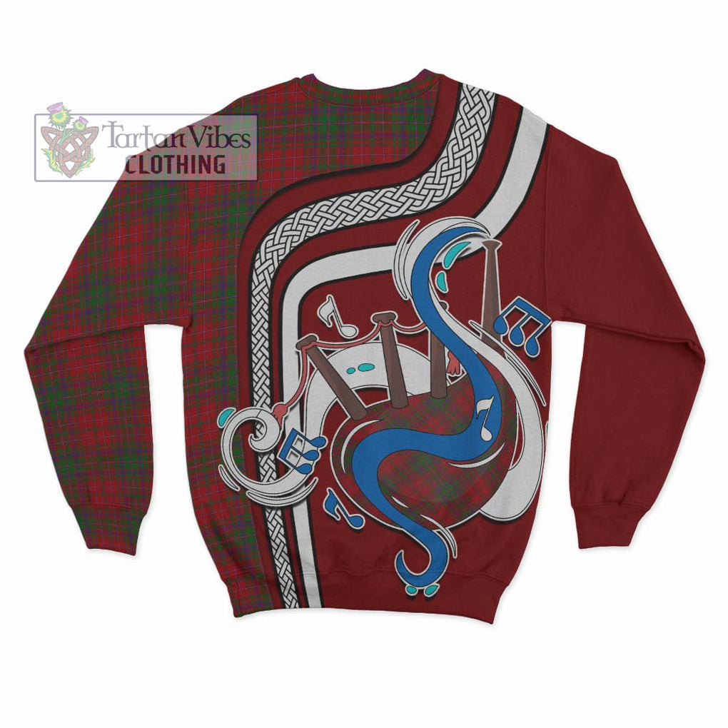 Tartan Vibes Clothing MacDougall Tartan Sweatshirt with Epic Bagpipe Style