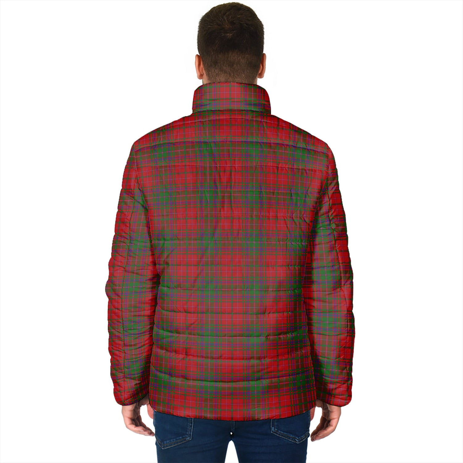 MacDougall (McDougall) Tartan Padded Jacket with Family Crest - Tartan Vibes Clothing