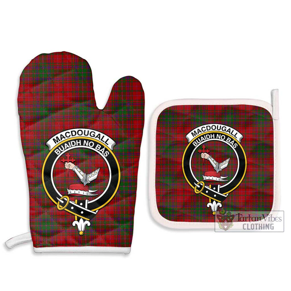 MacDougall (McDougall) Tartan Combo Oven Mitt & Pot-Holder with Family Crest - Tartan Vibes Clothing
