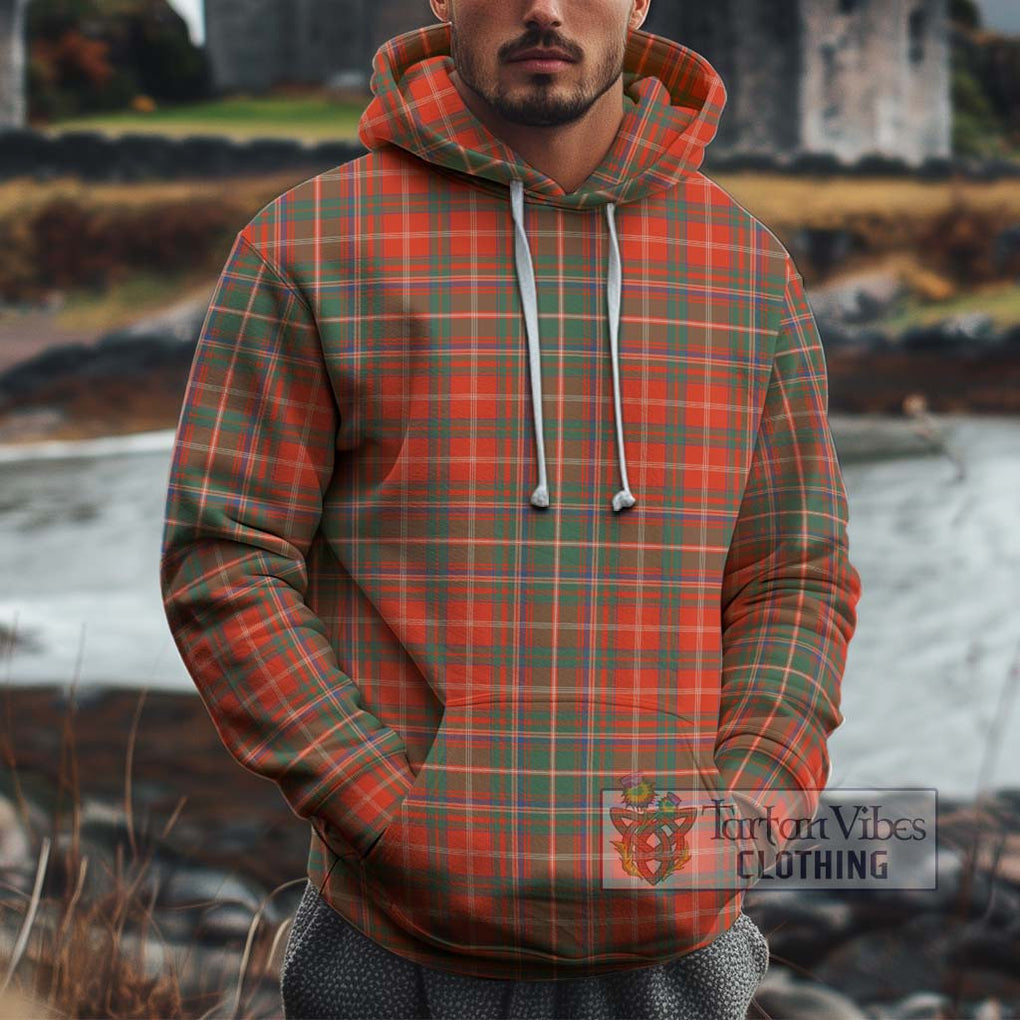 MacDougall Ancient Tartan Cotton Hoodie Pullover Hoodie XS - Tartan Vibes Clothing