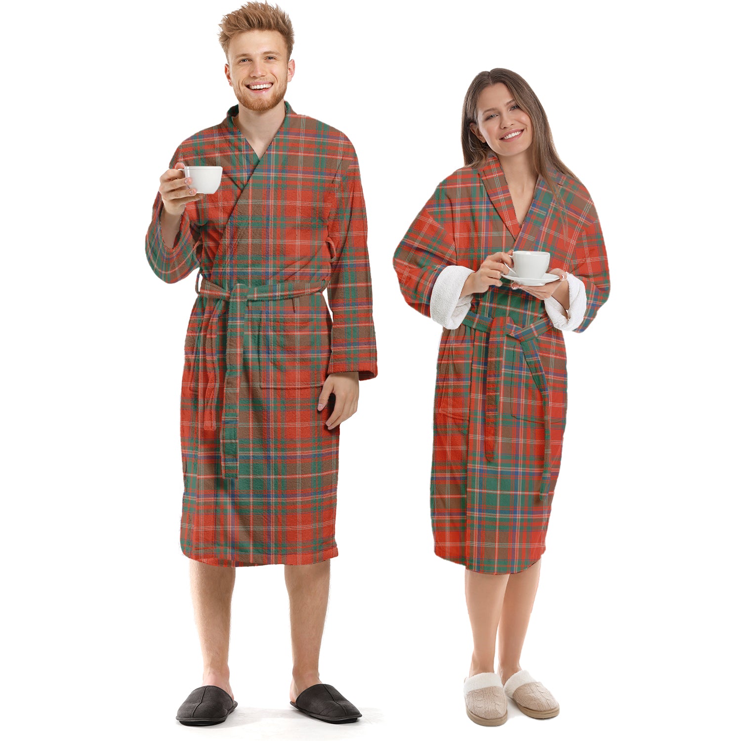 MacDougall Ancient Tartan Bathrobe Unisex S - Tartan Vibes Clothing