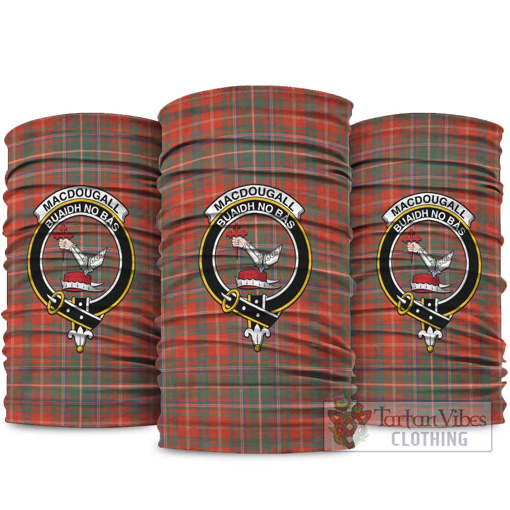 MacDougall Ancient Tartan Neck Gaiters, Tartan Bandanas, Tartan Head Band with Family Crest