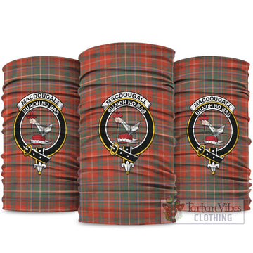 MacDougall Ancient Tartan Neck Gaiters, Tartan Bandanas, Tartan Head Band with Family Crest