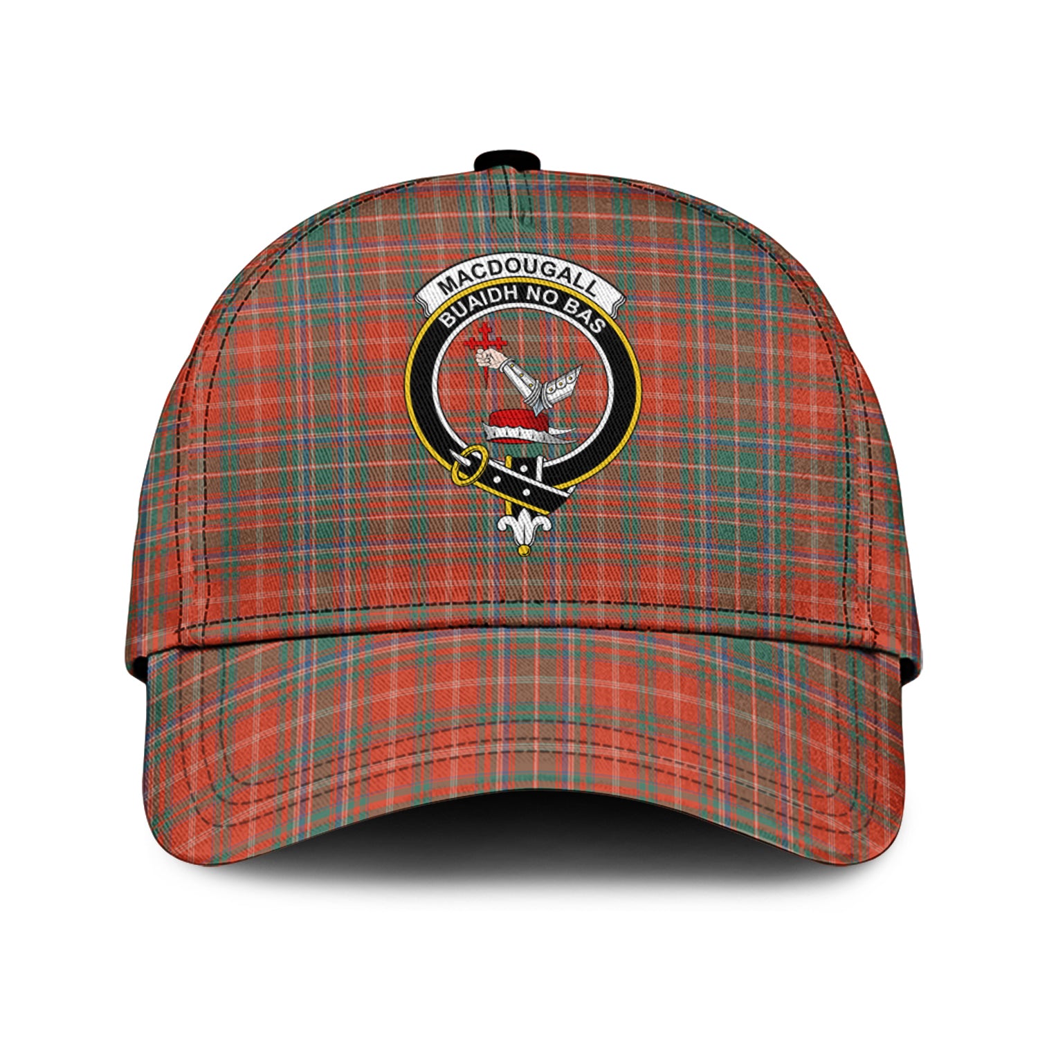 MacDougall Ancient Tartan Classic Cap with Family Crest Classic Cap Universal Fit - Tartan Vibes Clothing