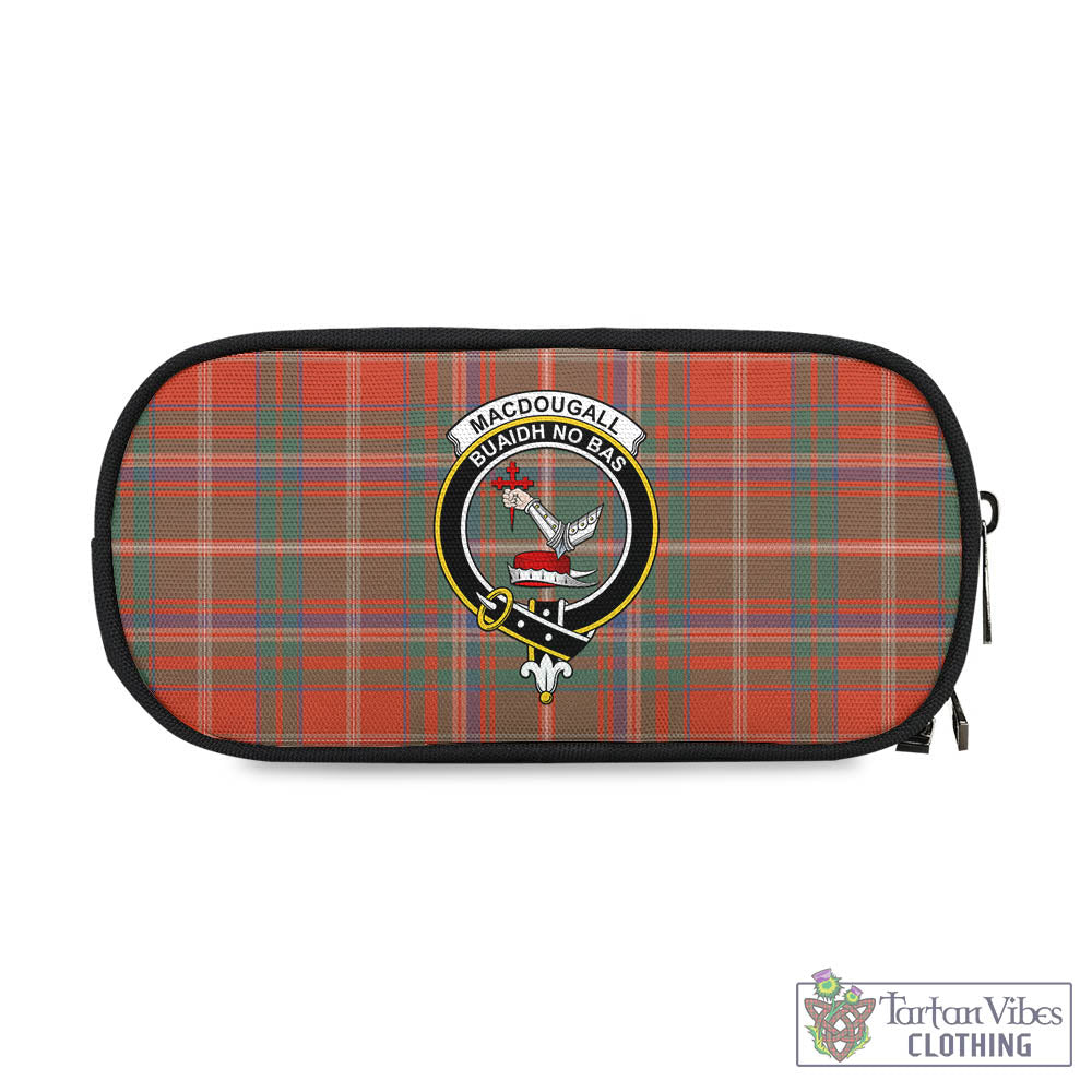 Tartan Vibes Clothing MacDougall Ancient Tartan Pen and Pencil Case with Family Crest