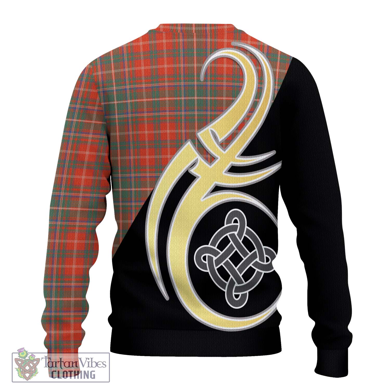 MacDougall Ancient Tartan Knitted Sweater with Family Crest and Celtic Symbol Style - Tartan Vibes Clothing