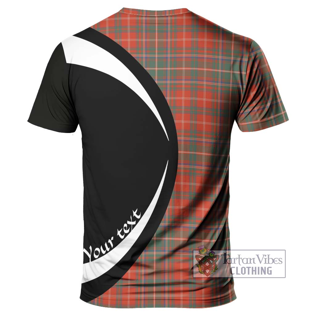 Tartan Vibes Clothing MacDougall Ancient Tartan T-Shirt with Family Crest Circle Style