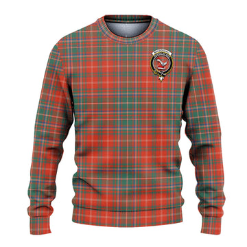 MacDougall Ancient Tartan Ugly Sweater with Family Crest