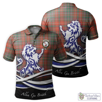 MacDougall Ancient Tartan Polo Shirt with Alba Gu Brath Regal Lion Emblem