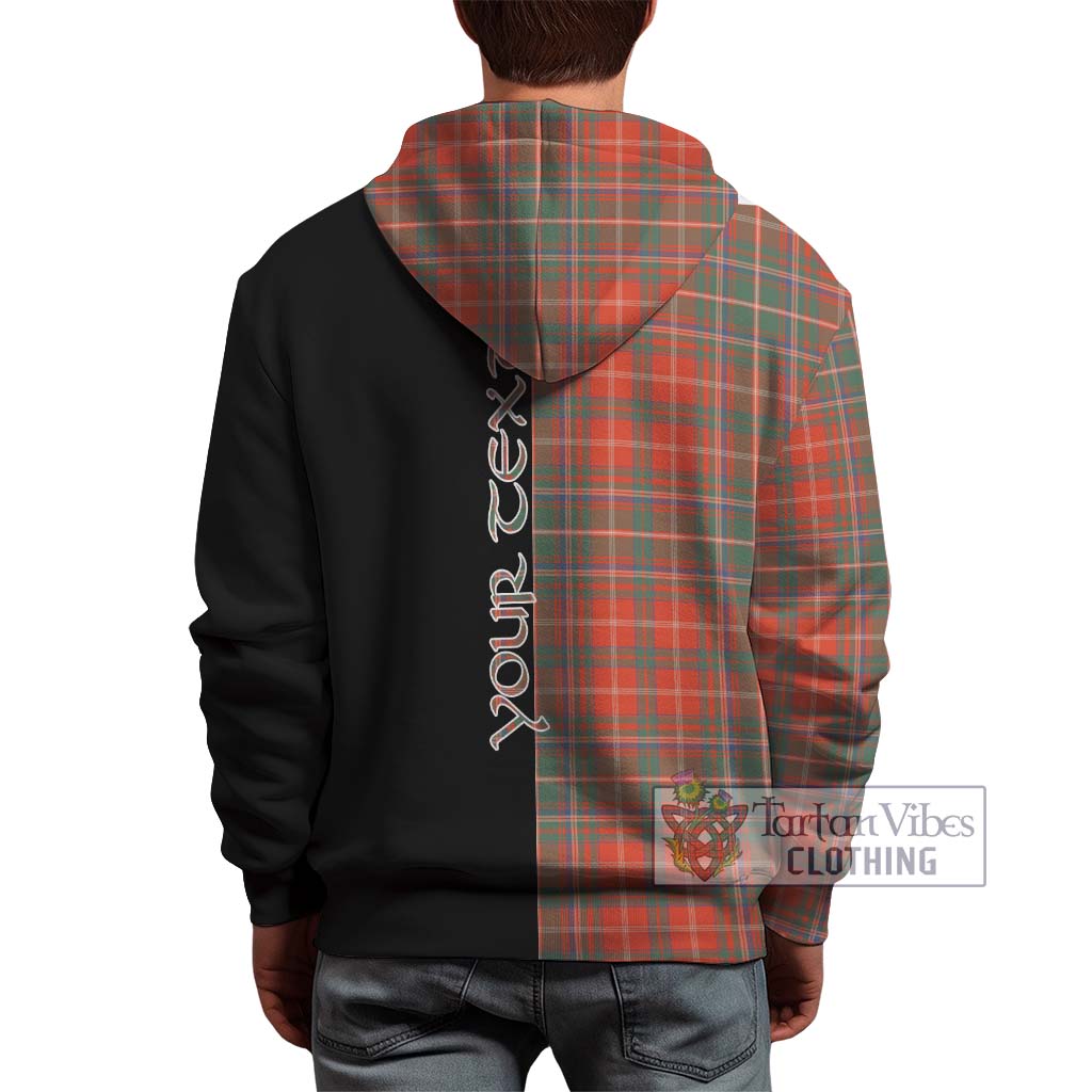 Tartan Vibes Clothing MacDougall Ancient Tartan Hoodie with Family Crest and Half Of Me Style