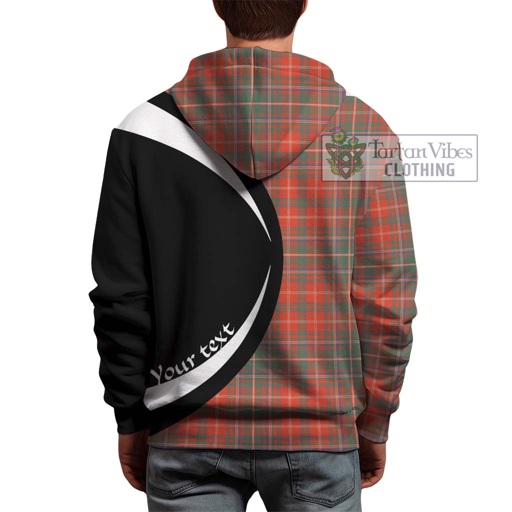 Tartan Vibes Clothing MacDougall Ancient Tartan Hoodie with Family Crest Circle Style