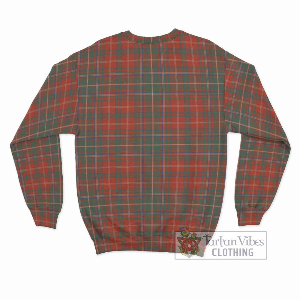 MacDougall Ancient Tartan Sweatshirt with Family Crest DNA In Me Style - Tartanvibesclothing Shop