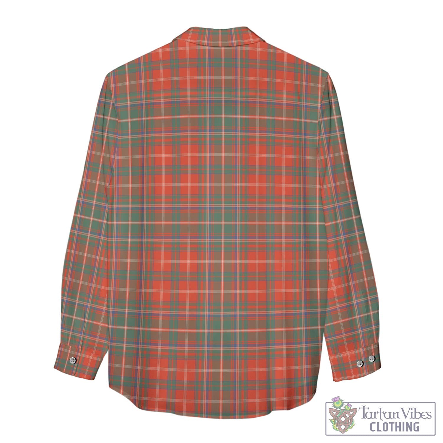 Tartan Vibes Clothing MacDougall Ancient Tartan Womens Casual Shirt with Family Crest