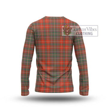 MacDougall Ancient Tartan Long Sleeve T-Shirt with Family Crest DNA In Me Style