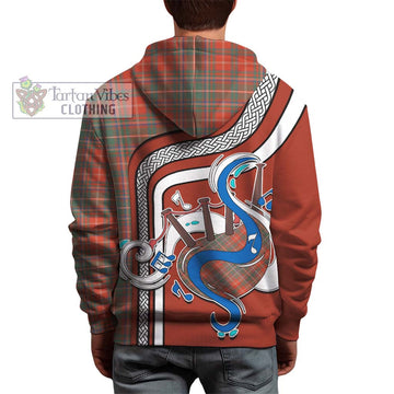 MacDougall Ancient Tartan Hoodie with Epic Bagpipe Style