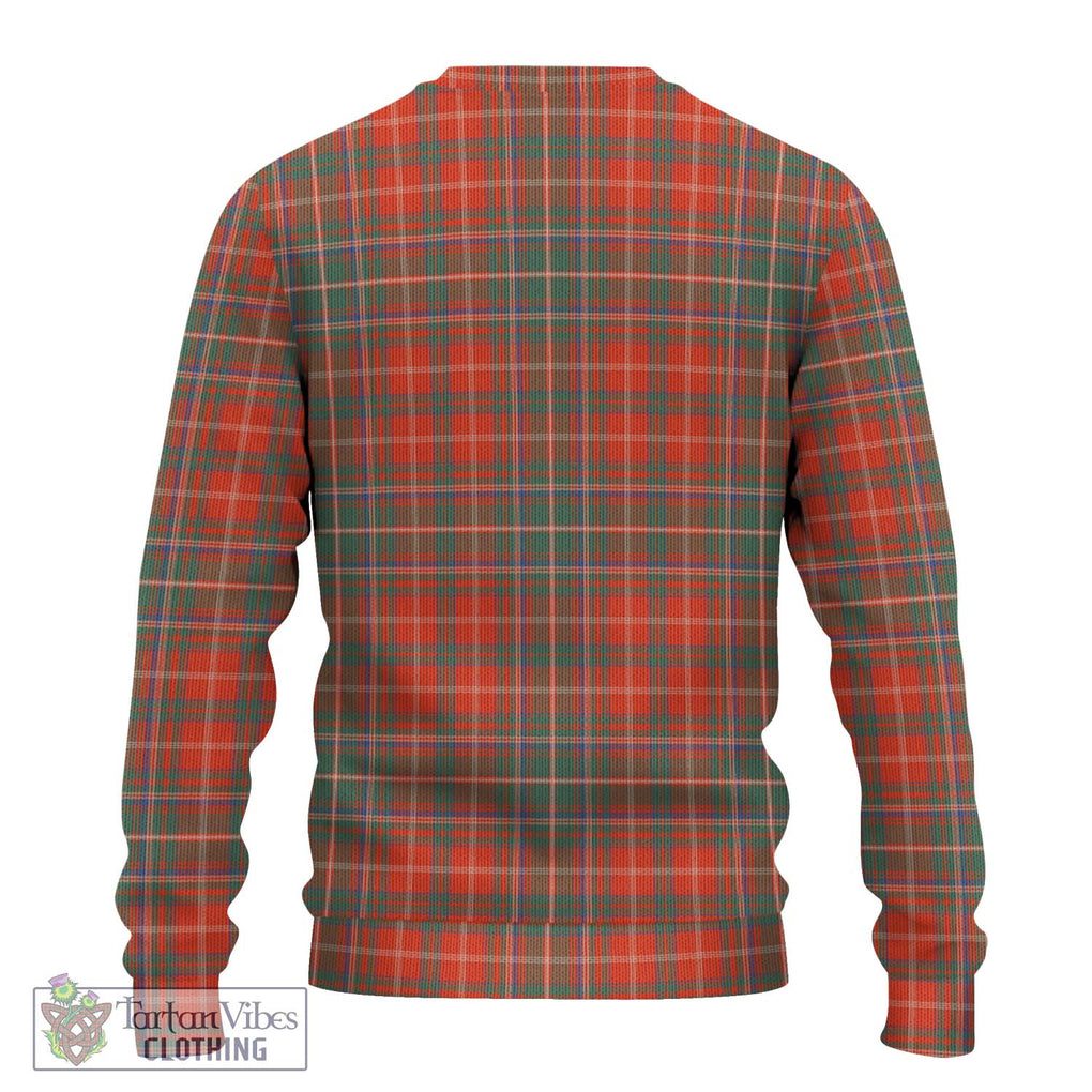 MacDougall Ancient Tartan Knitted Sweater with Family Crest DNA In Me Style - Tartanvibesclothing Shop