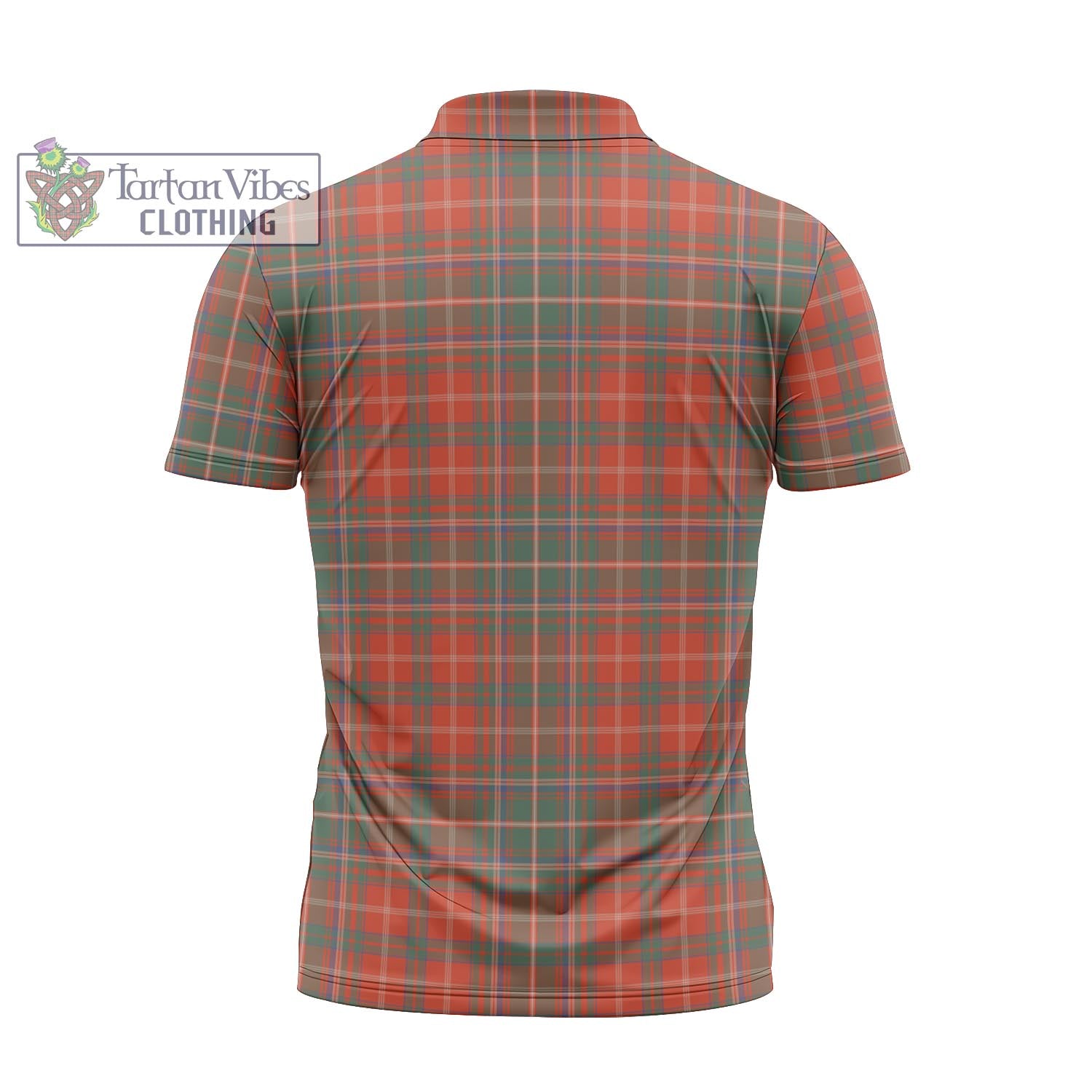 Tartan Vibes Clothing MacDougall Ancient Tartan Zipper Polo Shirt with Family Crest