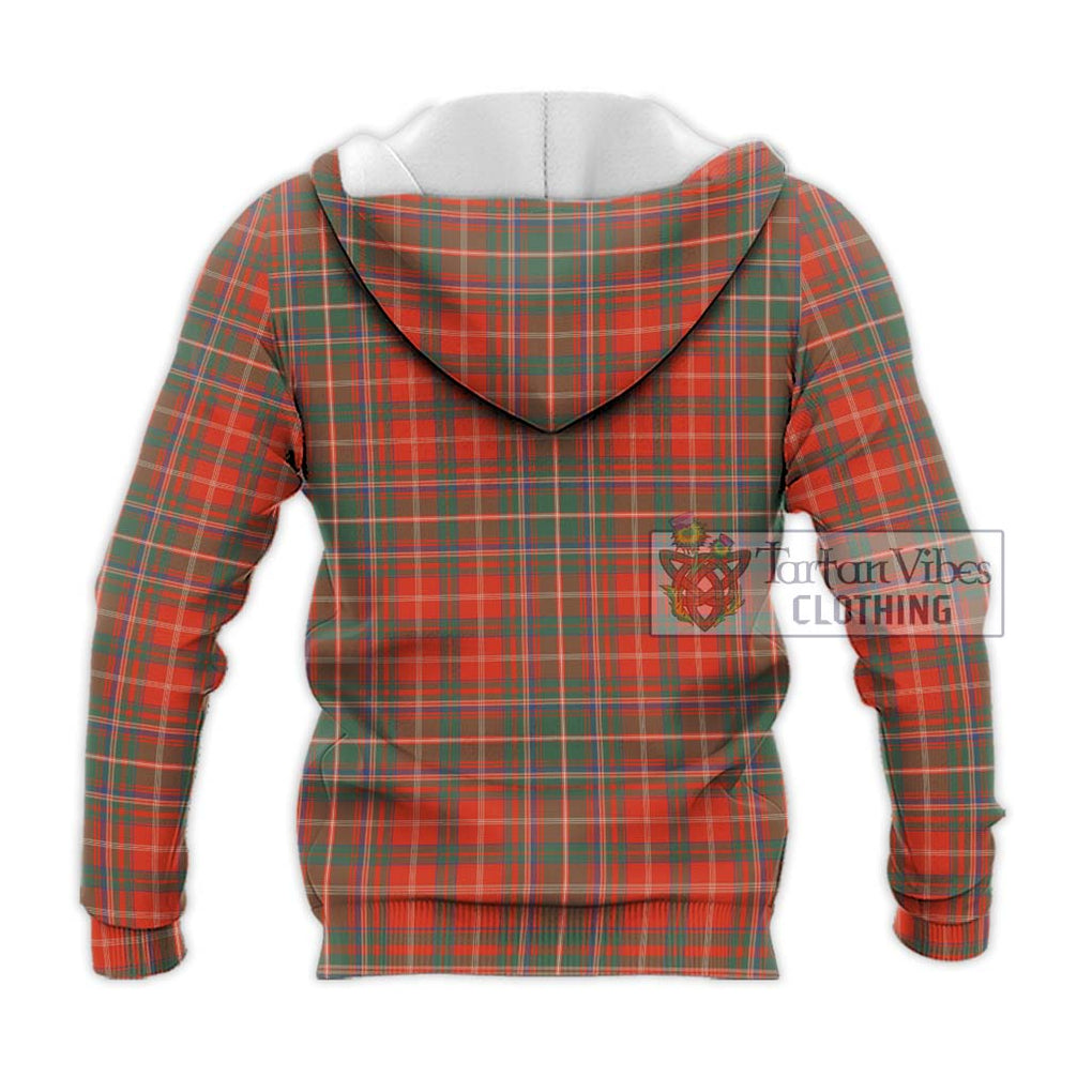 MacDougall Ancient Tartan Knitted Hoodie with Family Crest DNA In Me Style - Tartanvibesclothing Shop