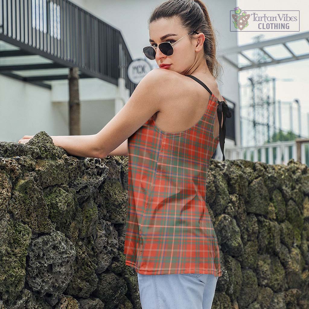 Tartan Vibes Clothing MacDougall Ancient Tartan Loose Halter Neck Camisole