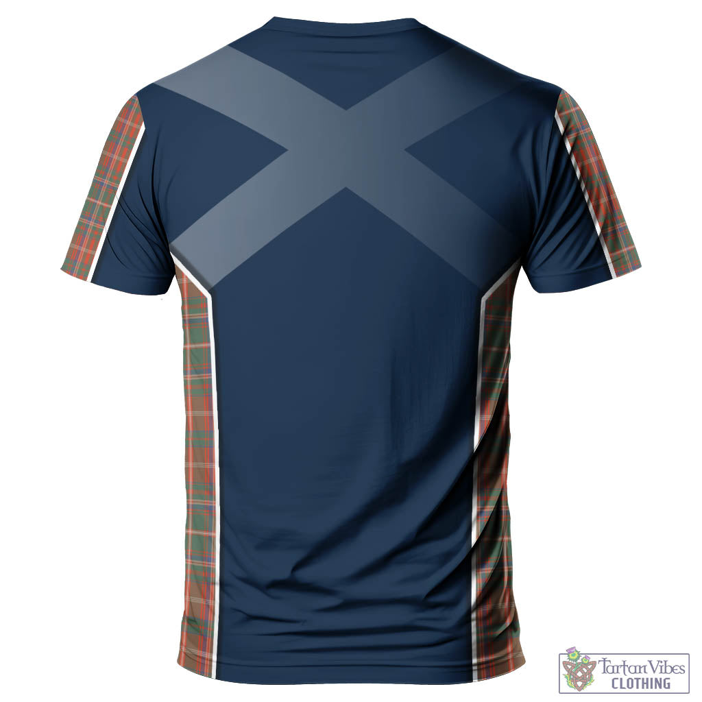 Tartan Vibes Clothing MacDougall Ancient Tartan T-Shirt with Family Crest and Lion Rampant Vibes Sport Style