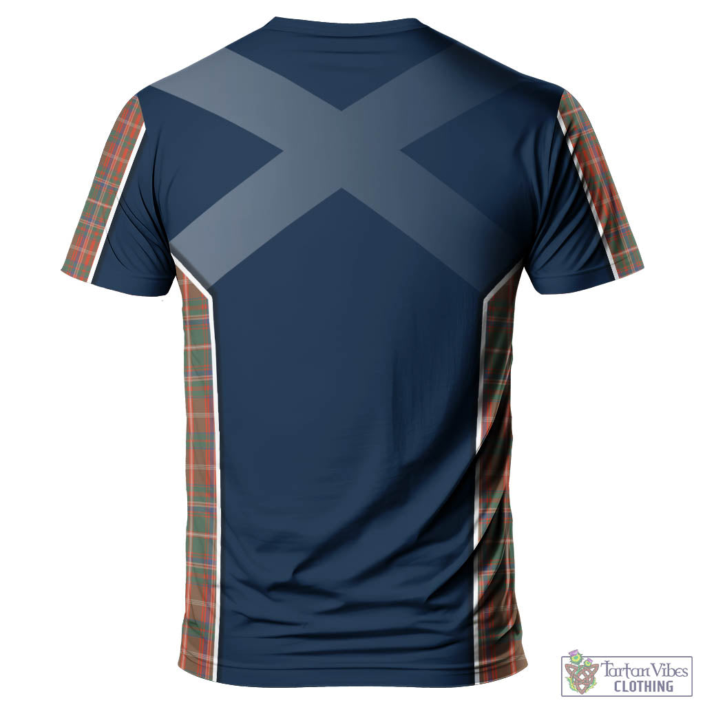 Tartan Vibes Clothing MacDougall Ancient Tartan T-Shirt with Family Crest and Scottish Thistle Vibes Sport Style