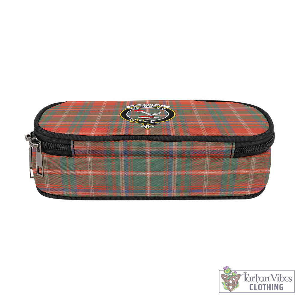 Tartan Vibes Clothing MacDougall Ancient Tartan Pen and Pencil Case with Family Crest