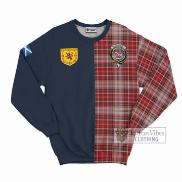 MacDougall Dress Tartan Sweatshirt with Scottish Lion Royal Arm Half Style