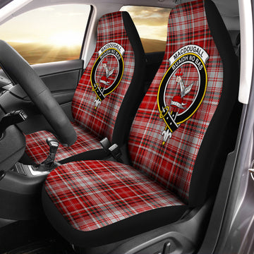 MacDougall Dress Tartan Car Seat Cover with Family Crest