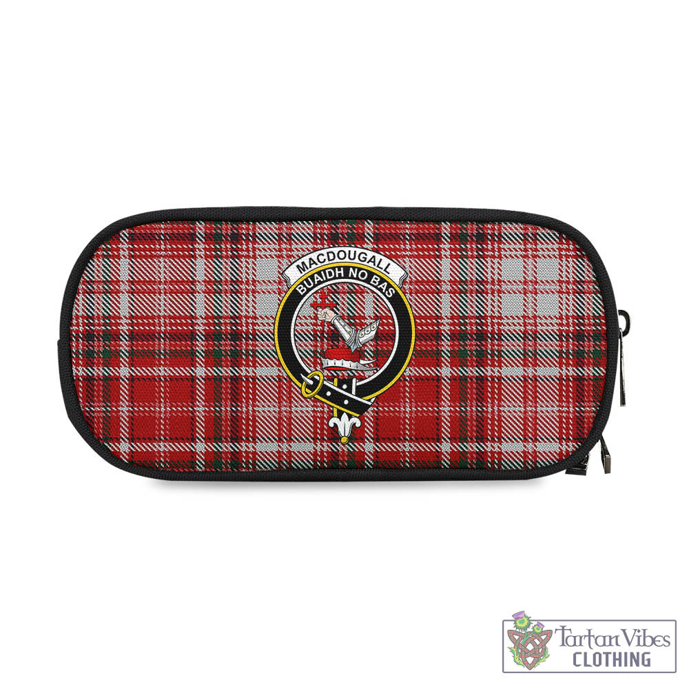 Tartan Vibes Clothing MacDougall Dress Tartan Pen and Pencil Case with Family Crest