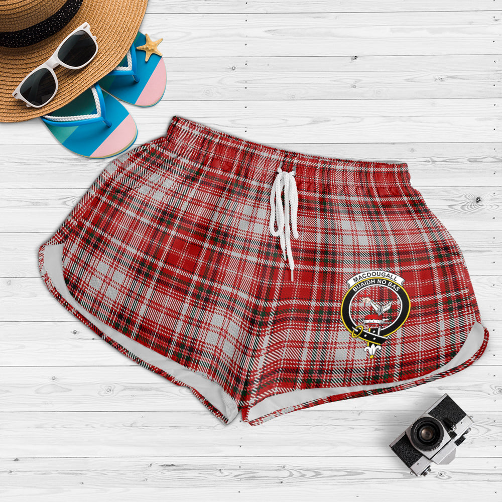 macdougall-dress-tartan-womens-shorts-with-family-crest