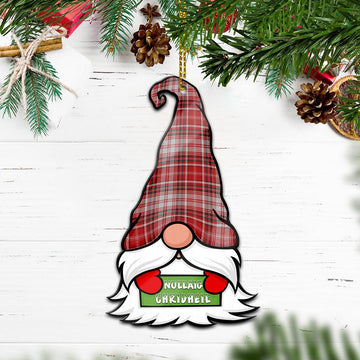 MacDougall Dress Gnome Christmas Ornament with His Tartan Christmas Hat