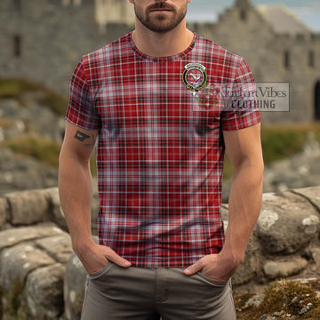 MacDougall Dress Tartan Cotton T-Shirt with Family Crest