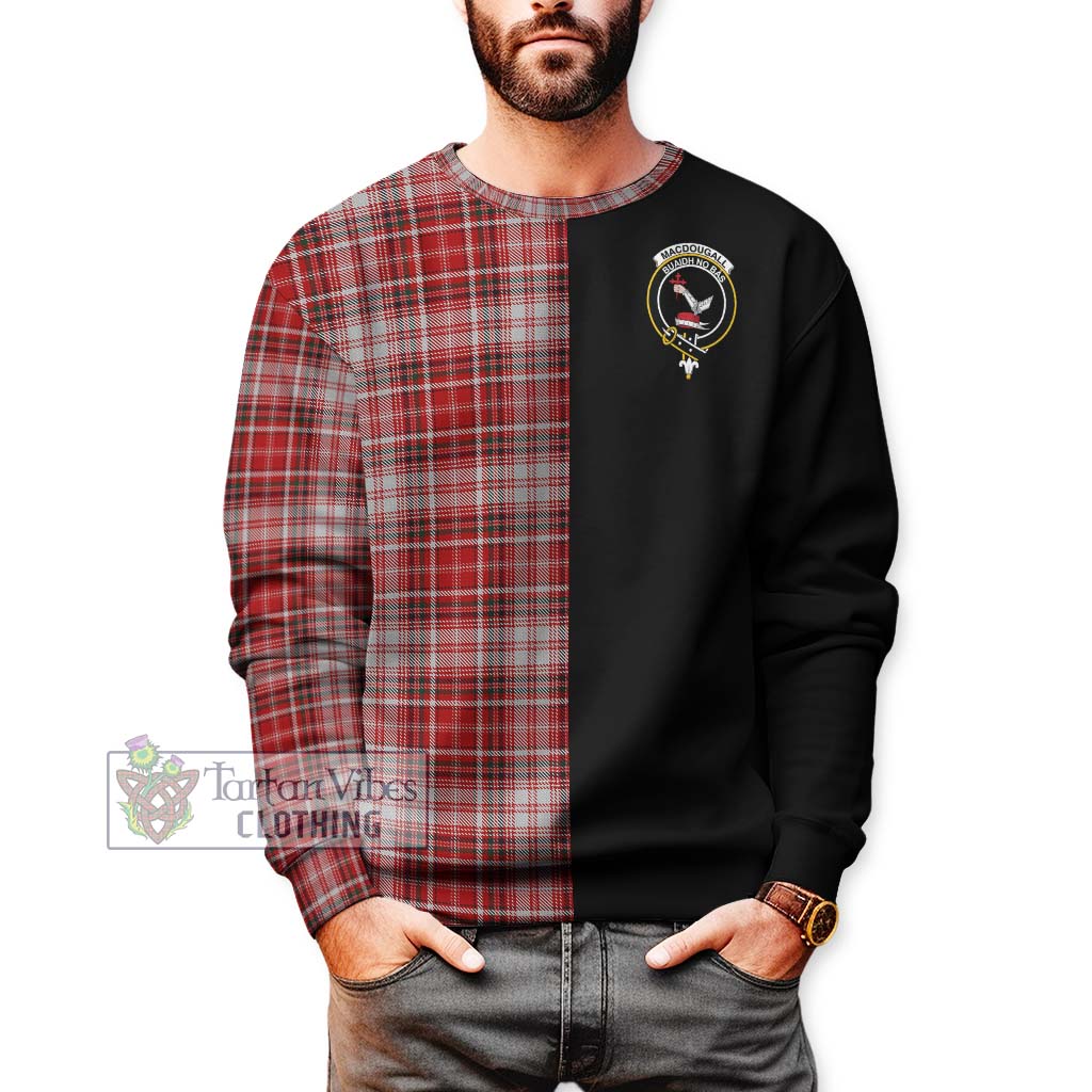 Tartan Vibes Clothing MacDougall Dress Tartan Sweatshirt with Family Crest and Half Of Me Style