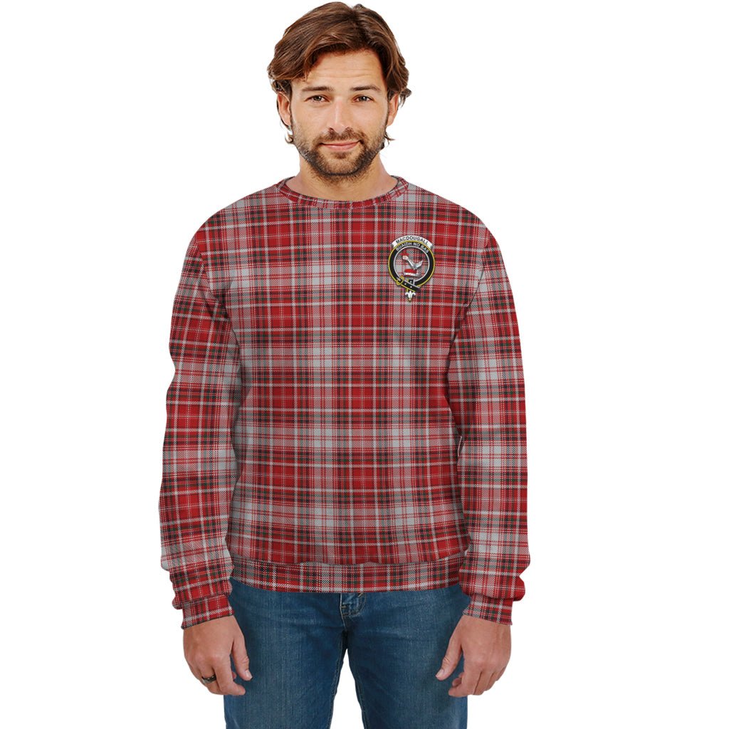 MacDougall Dress Tartan Sweatshirt with Family Crest Unisex - Tartan Vibes Clothing