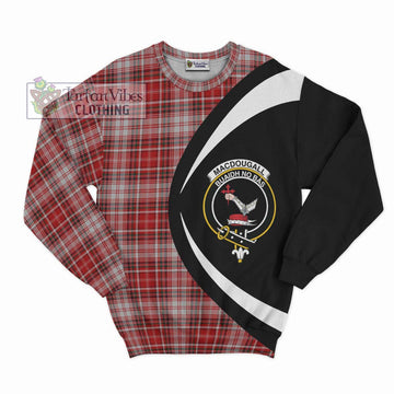 MacDougall Dress Tartan Sweatshirt with Family Crest Circle Style