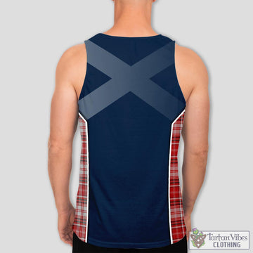 MacDougall Dress Tartan Men's Tanks Top with Family Crest and Scottish Thistle Vibes Sport Style