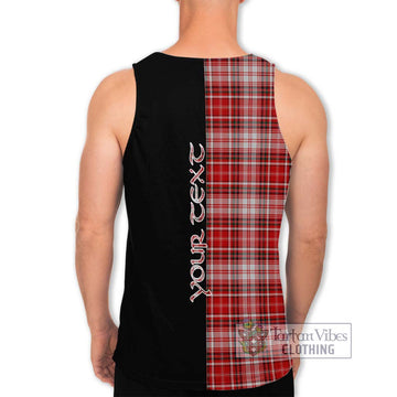 MacDougall Dress Tartan Men's Tank Top with Family Crest and Half Of Me Style