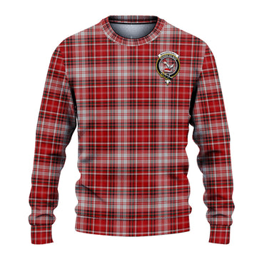 MacDougall Dress Tartan Knitted Sweater with Family Crest