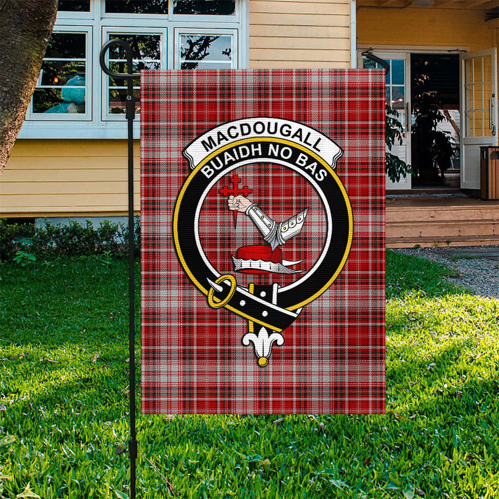 macdougall-dress-tartan-flag-with-family-crest