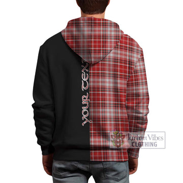 MacDougall Dress Tartan Hoodie with Family Crest and Half Of Me Style