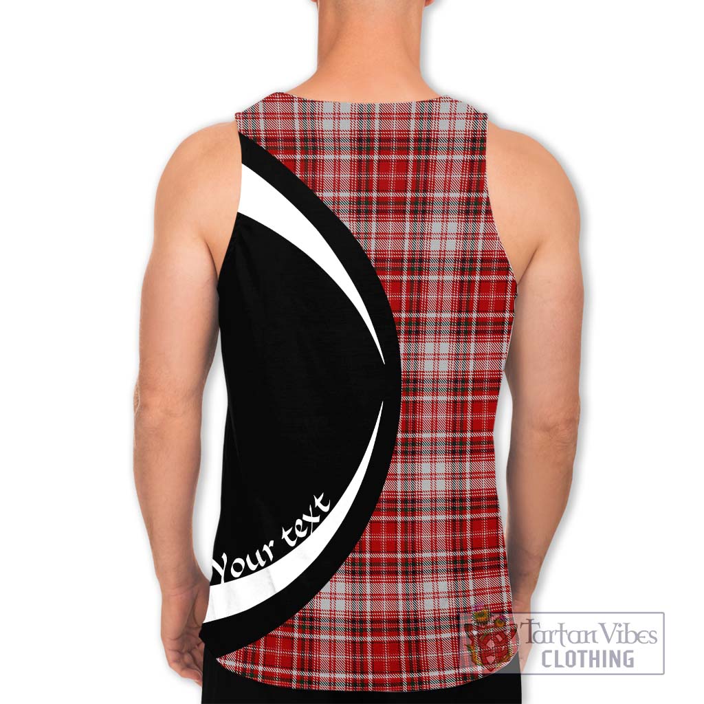 MacDougall Dress Tartan Men's Tank Top with Family Crest Circle Style - Tartan Vibes Clothing