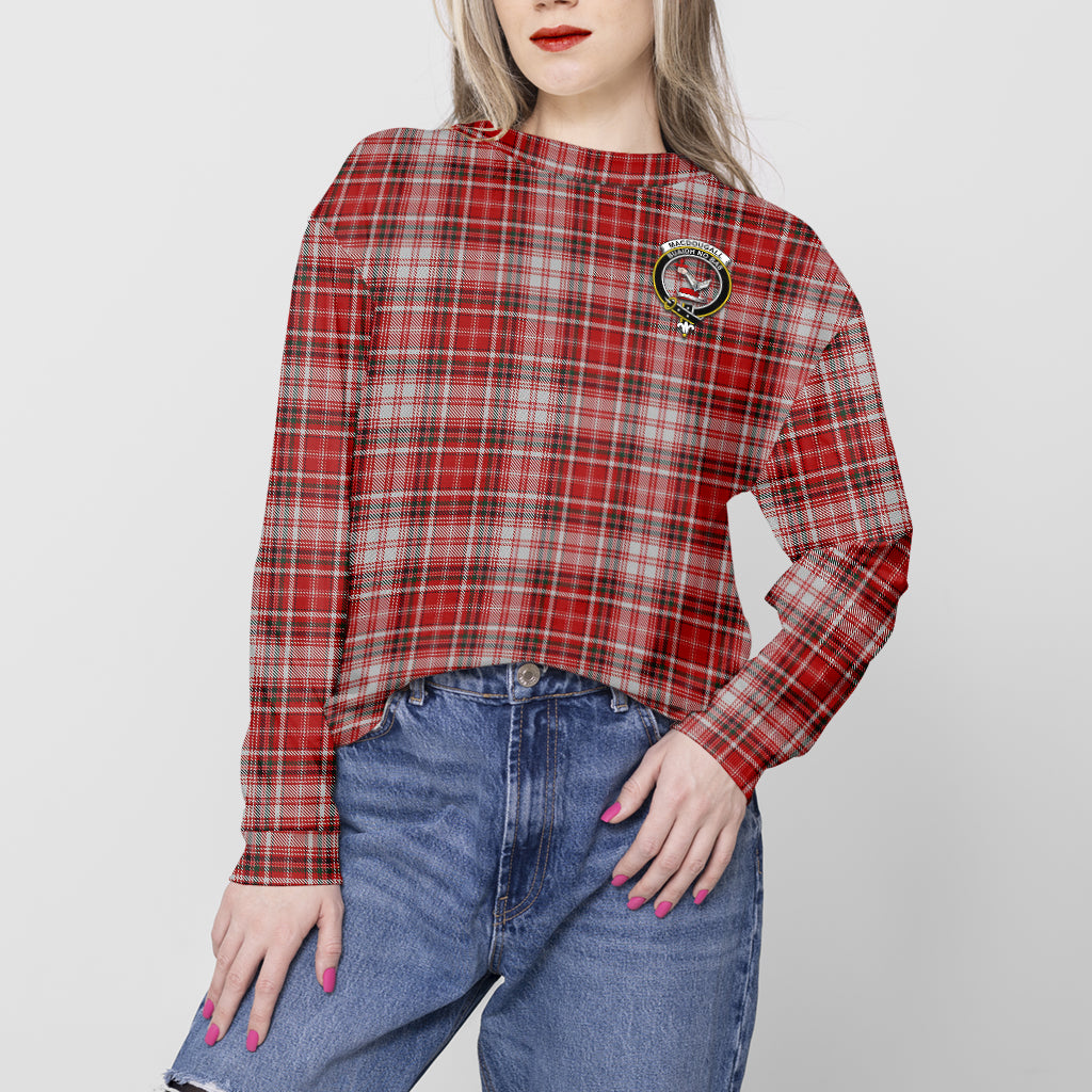 MacDougall Dress Tartan Sweatshirt with Family Crest - Tartan Vibes Clothing