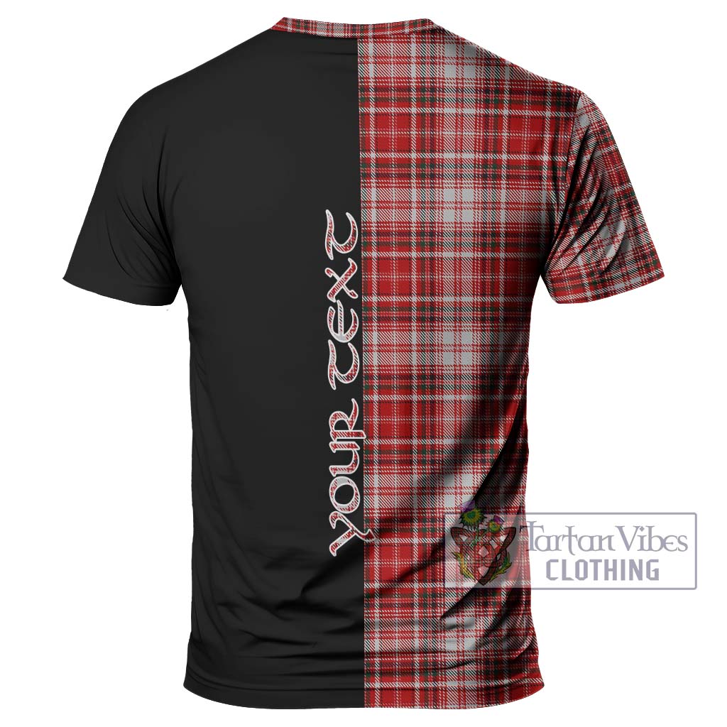 Tartan Vibes Clothing MacDougall Dress Tartan T-Shirt with Family Crest and Half Of Me Style