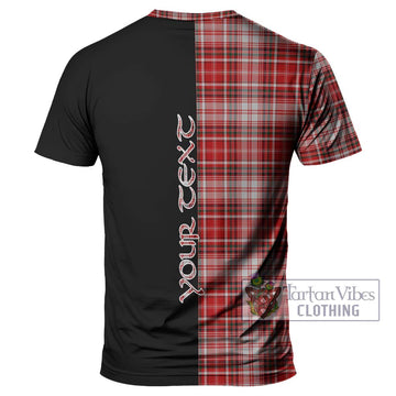 MacDougall Dress Tartan T-Shirt with Family Crest and Half Of Me Style