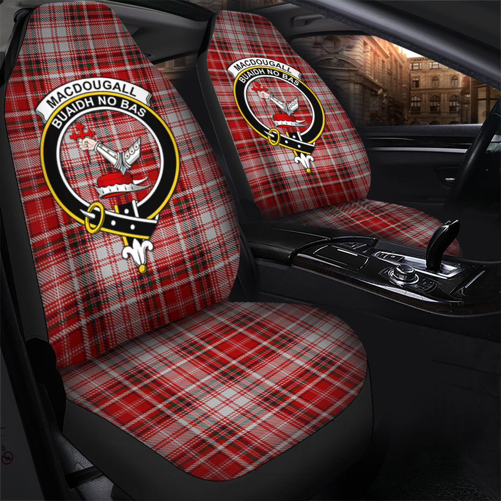 MacDougall Dress Tartan Car Seat Cover with Family Crest - Tartanvibesclothing