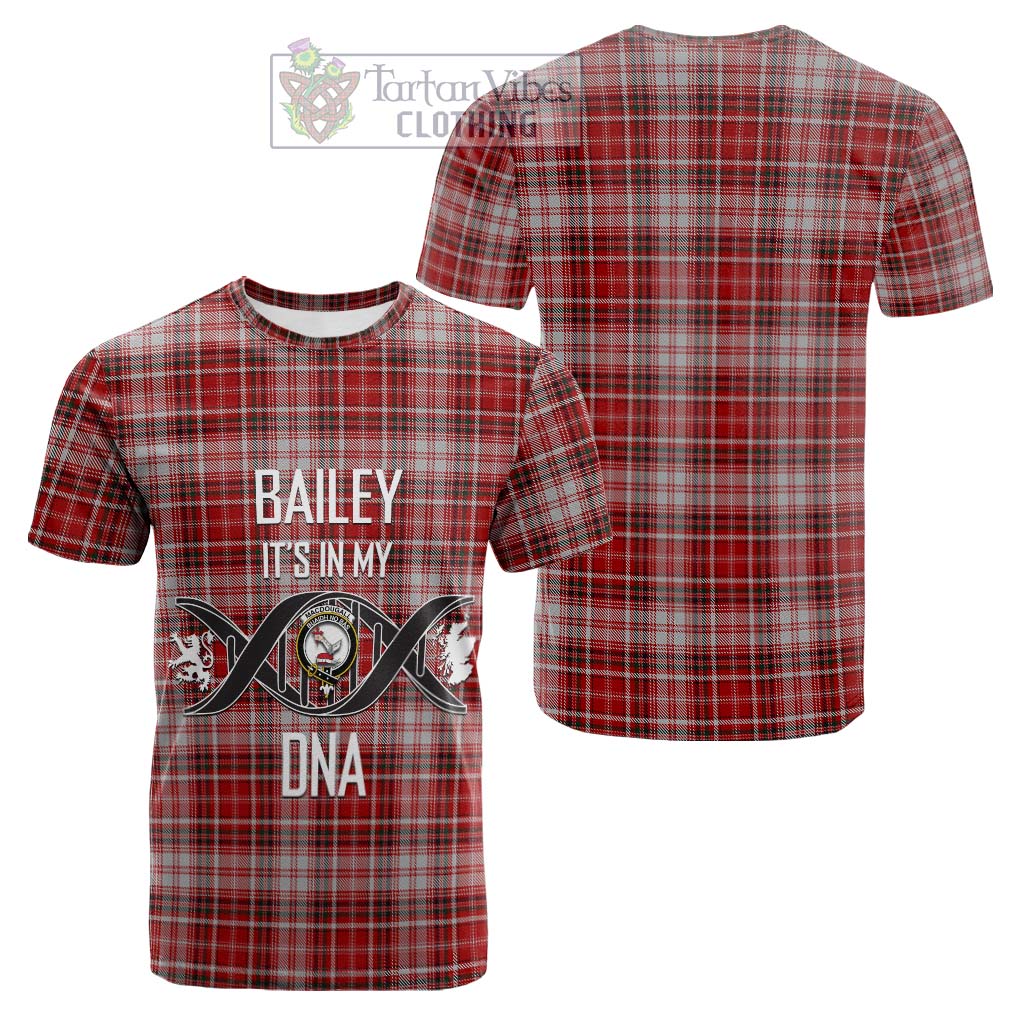 Tartan Vibes Clothing MacDougall Dress Tartan Cotton T-shirt with Family Crest DNA In Me Style