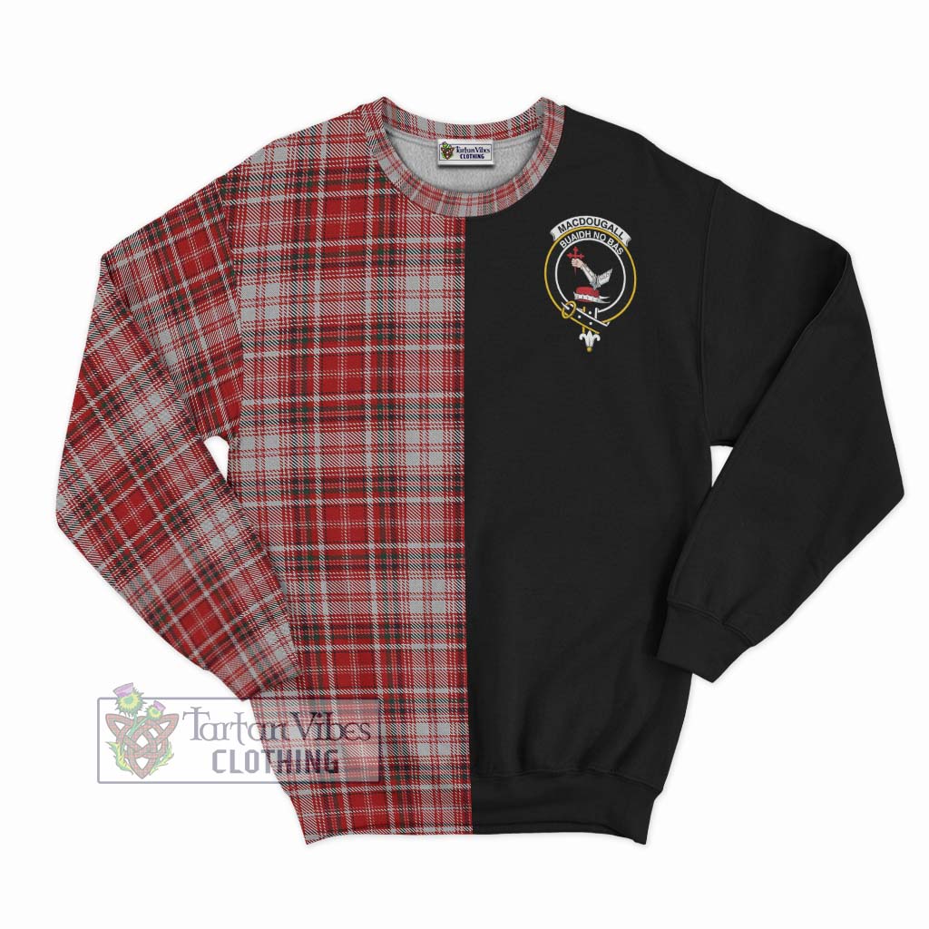 Tartan Vibes Clothing MacDougall Dress Tartan Sweatshirt with Family Crest and Half Of Me Style